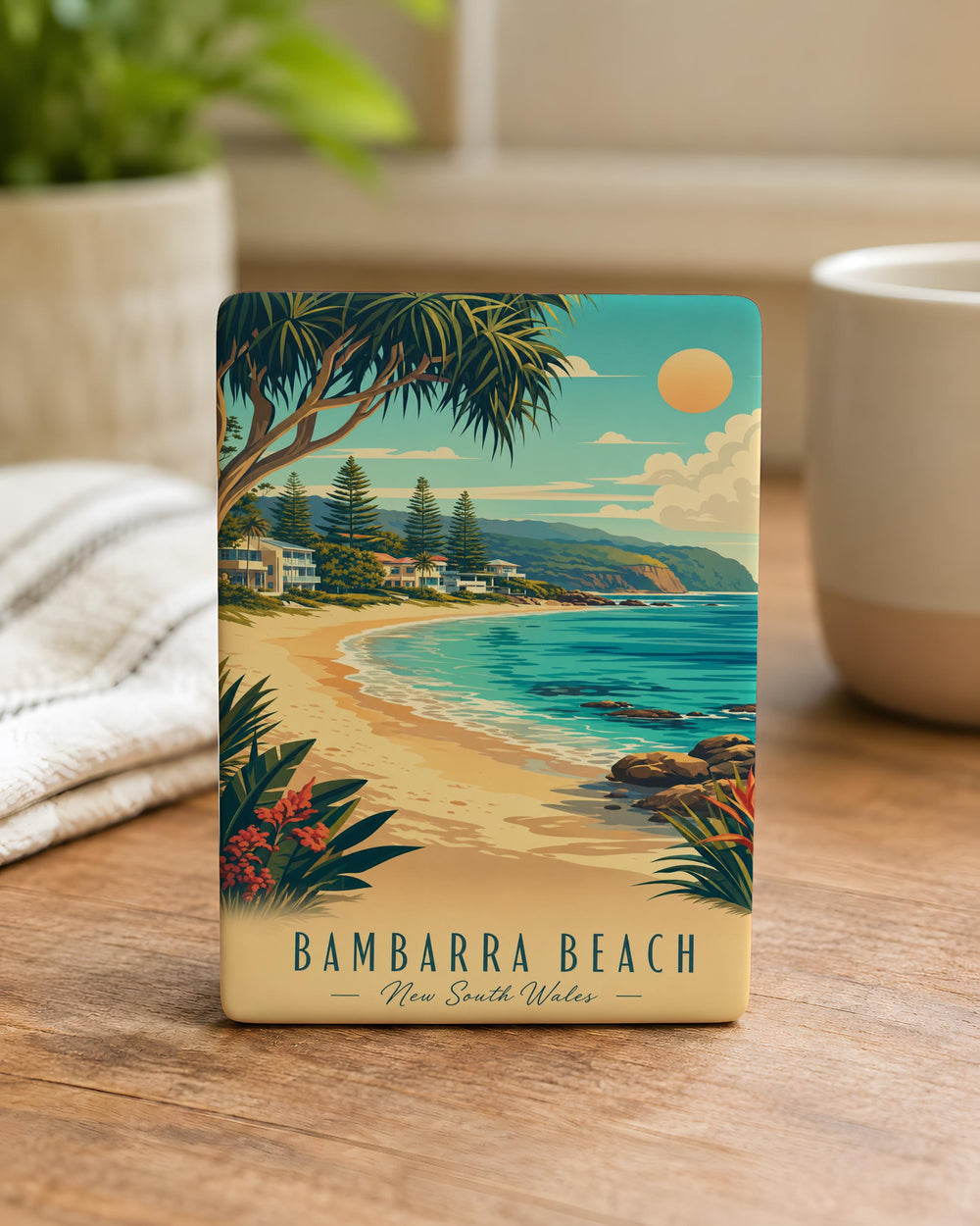 Bambarra Beach Fridge Magnet, Turks and Caicos Souvenir Magnet, Beach Lover Gift, Coastal Vacation Keepsake