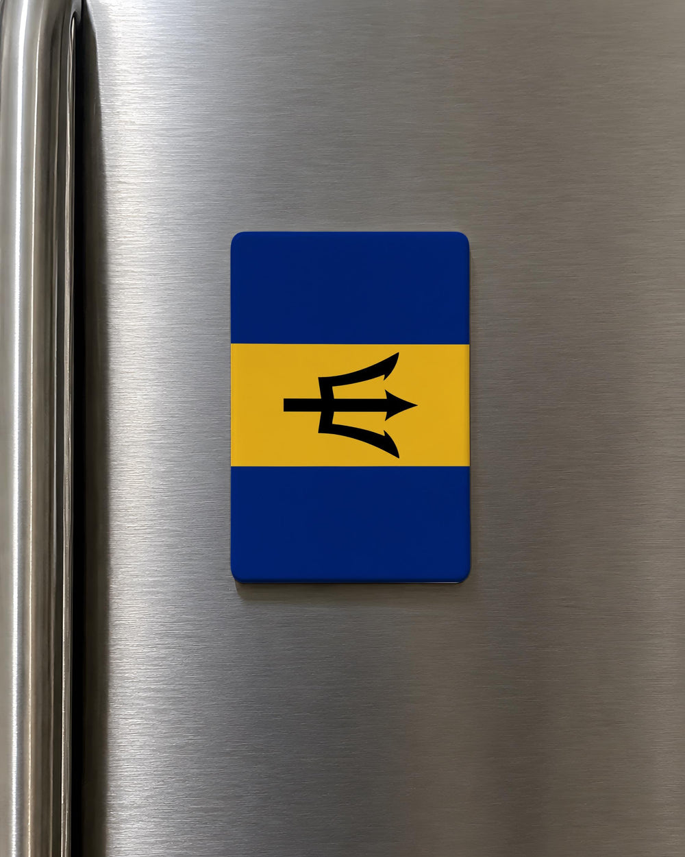 Barbados Flag Fridge Magnet, Barbados Souvenir Magnet, Caribbean Island Flag Magnet, Barbados Gift, Travel Keepsake Magnet