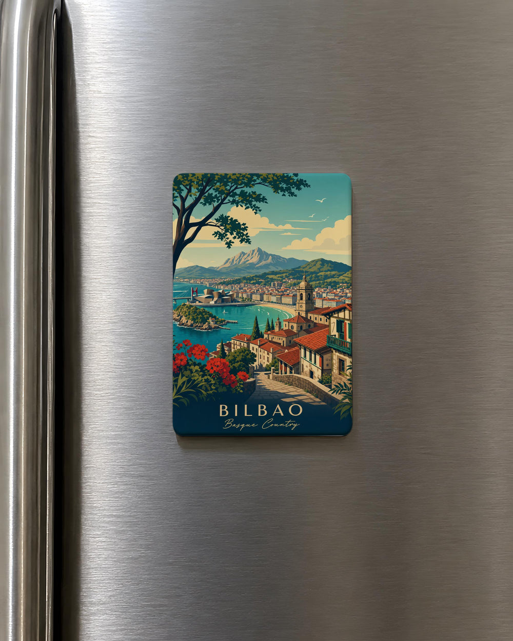 Basque Country Fridge Magnet, Basque Region Souvenir Magnet, Spain Travel Magnet, Basque Culture Gift, Euskal Herria Magnet