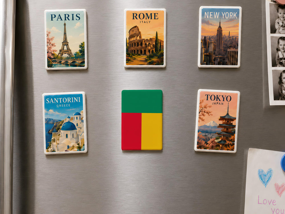 Benin Flag Fridge Magnet, Benin National Flag Magnet, Benin Souvenir Magnet, Benin Gift, West Africa Flag Magnet, Benin Pride Magnet