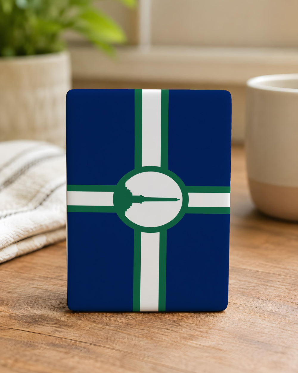 Bennington Flag Fridge Magnet, Vermont Flag Magnet, Historic Bennington Banner Souvenir Magnet, New England Travel Keepsake Magnet