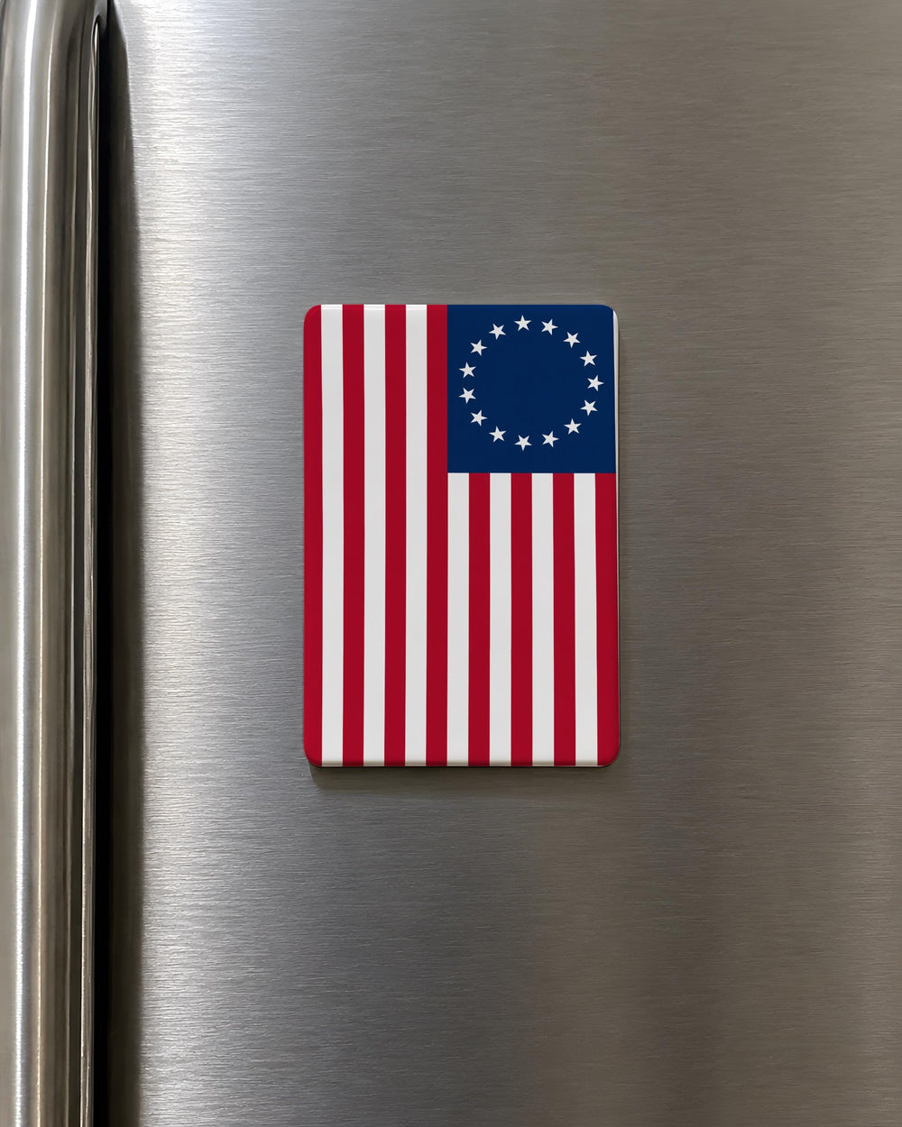 Betsy Ross Flag Fridge Magnet, 13 Star American Flag Magnet, Vintage USA Patriotic Flag Refrigerator Magnet