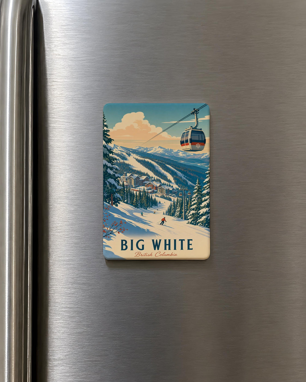 Big White Fridge Magnet, Large White Magnet Design, Minimal Home Kitchen Decor Magnet, Locker Magnet Gift