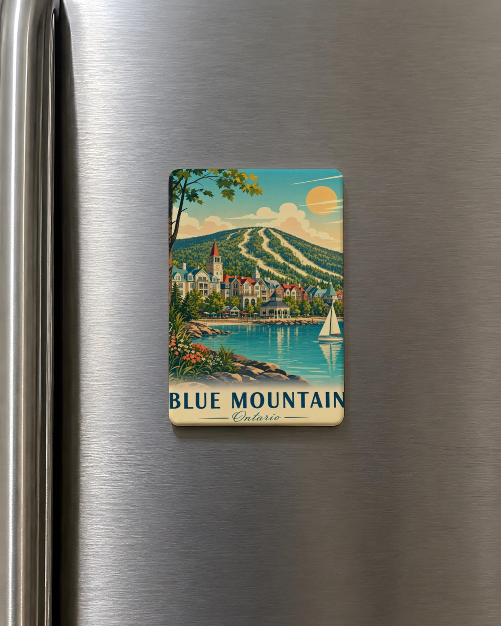 Blue Mountain Ontario Fridge Magnet, Blue Mountain Resort Souvenir Magnet, Ontario Canada Travel Keepsake Magnet