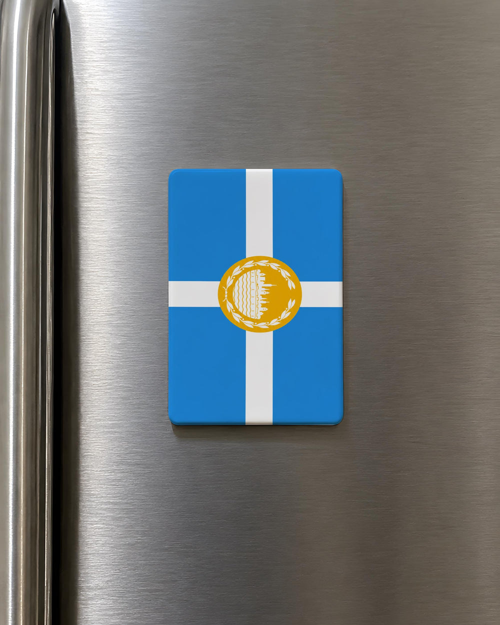 Boston Flag Fridge Magnet, Massachusetts State Flag Magnet, Boston MA Souvenir Magnet, New England Travel Gift Magnet