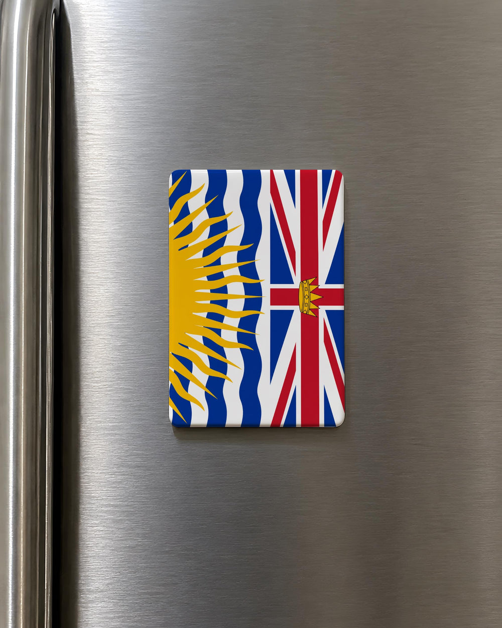 British Columbia Provincial Flag Fridge Magnet, Canada Province Souvenir Magnet, BC Flag Refrigerator Magnet