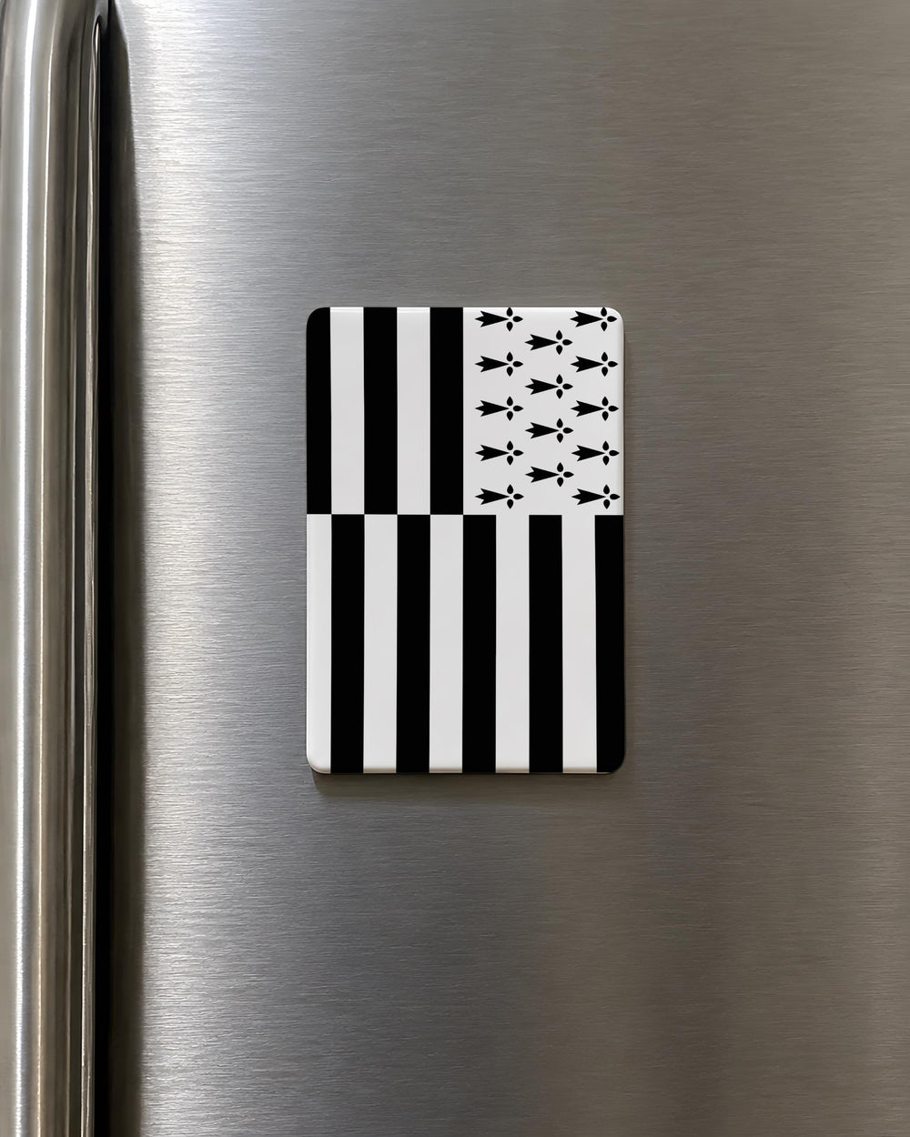 Brittany Flag Fridge Magnet, Brittany France Regional Flag Kitchen Magnet, Breton Pride Souvenir Magnet
