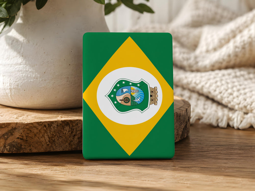 Ceará State Flag Fridge Magnet, Brazil Ceará Flag Magnet, Fortaleza Souvenir Magnet, Brazilian State Flag Kitchen Magnet