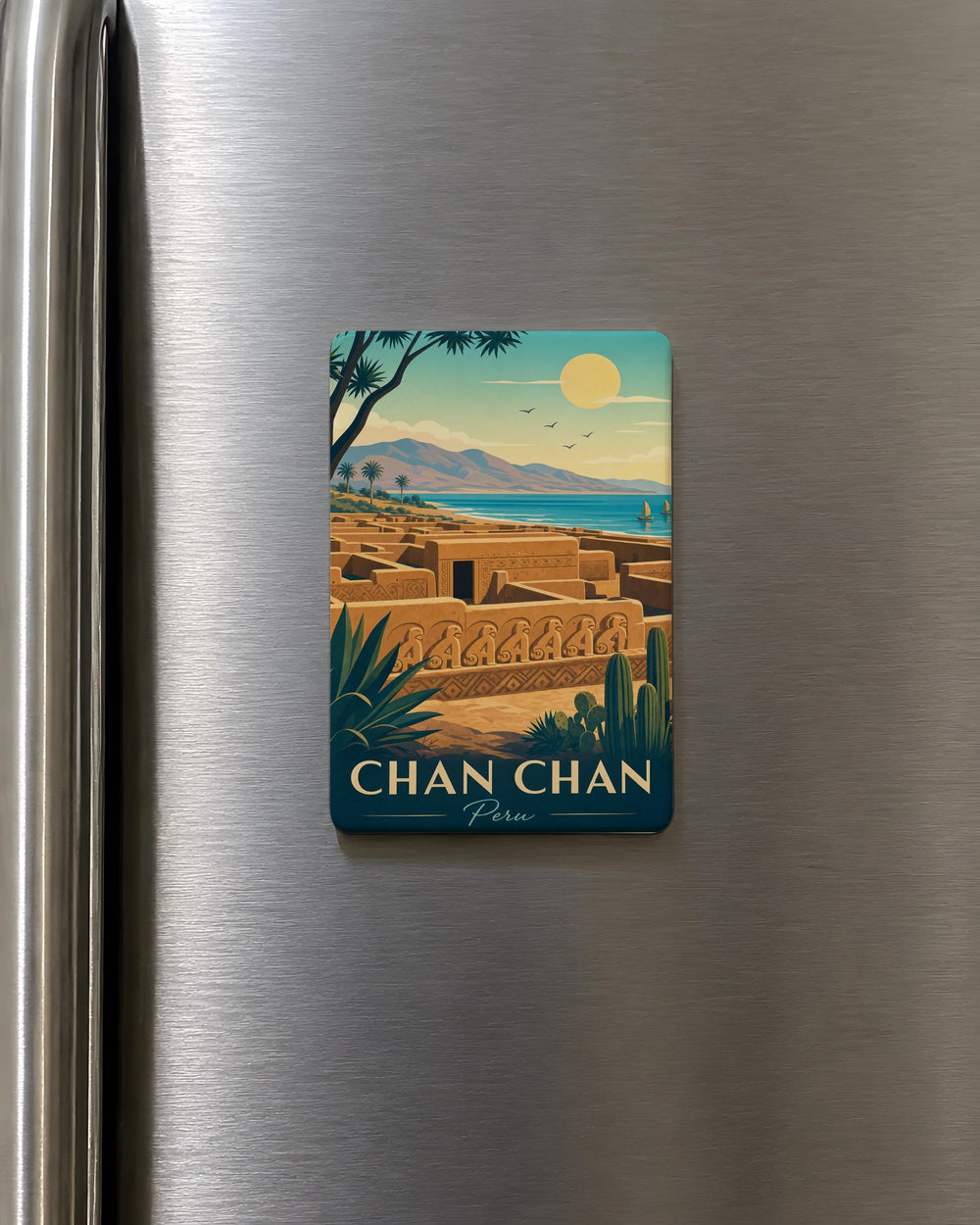Chan Chan Peru Fridge Magnet Ancient Adobe City Ruins Archaeological Site Souvenir Gift