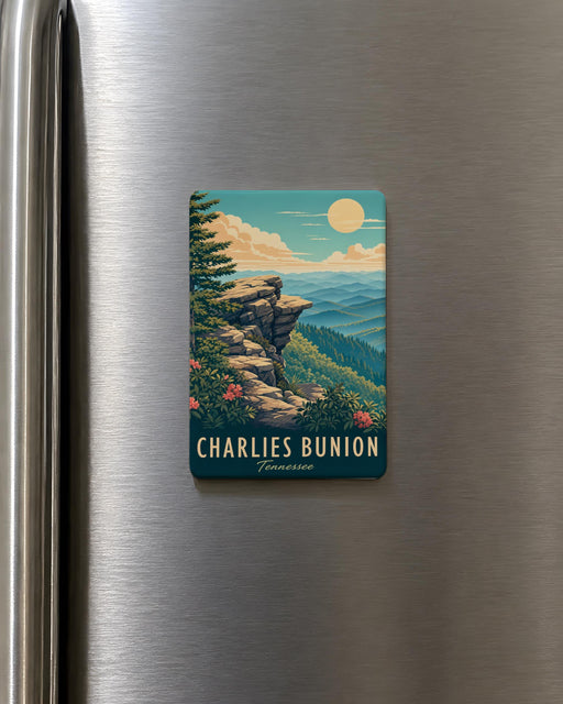 Charlies Bunion Fridge Magnet, Great Smoky Mountains National Park Hiking Trail Souvenir Magnet, North Carolina Tennessee Gift