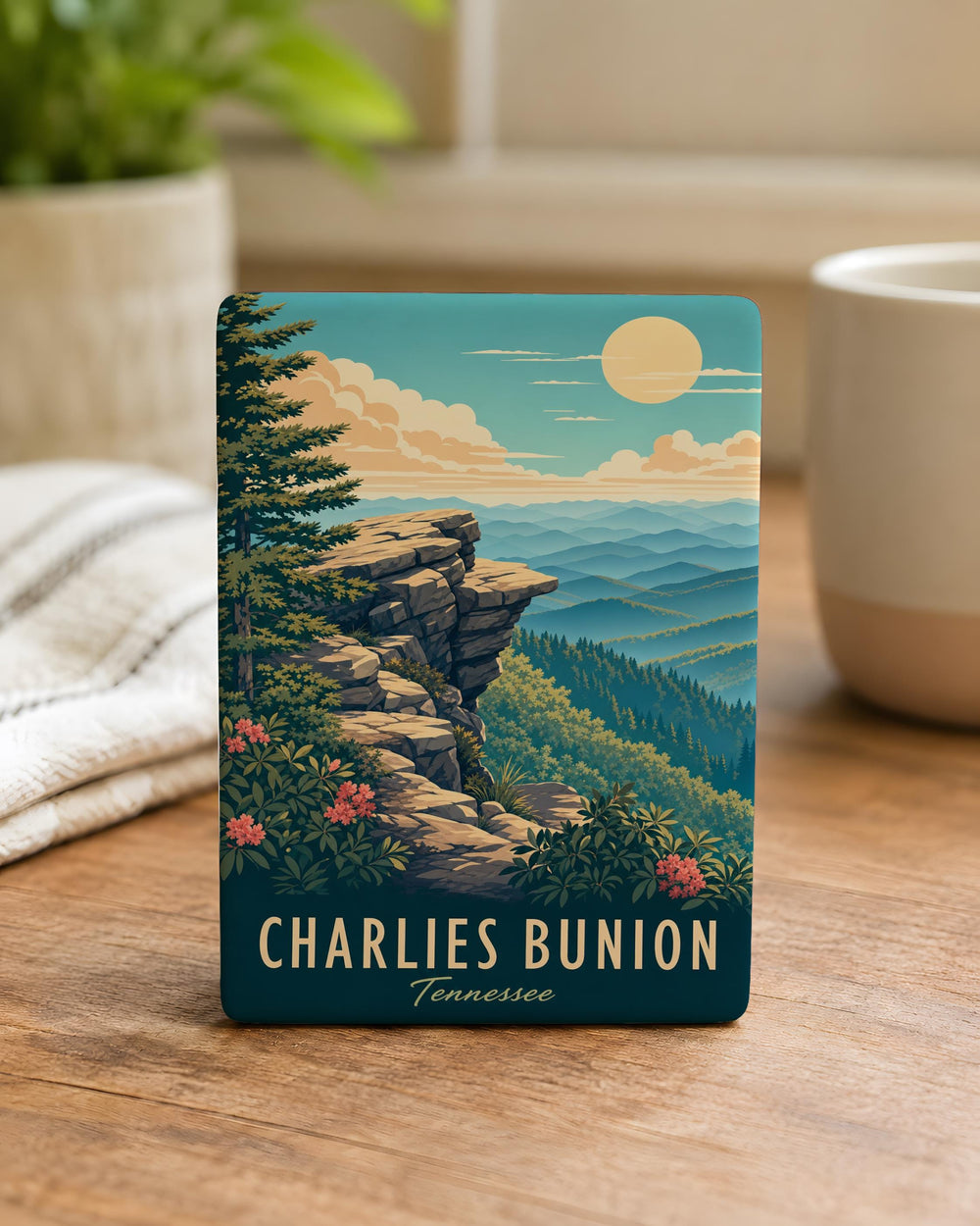 Charlies Bunion Fridge Magnet, Great Smoky Mountains National Park Hiking Trail Souvenir Magnet, North Carolina Tennessee Gift