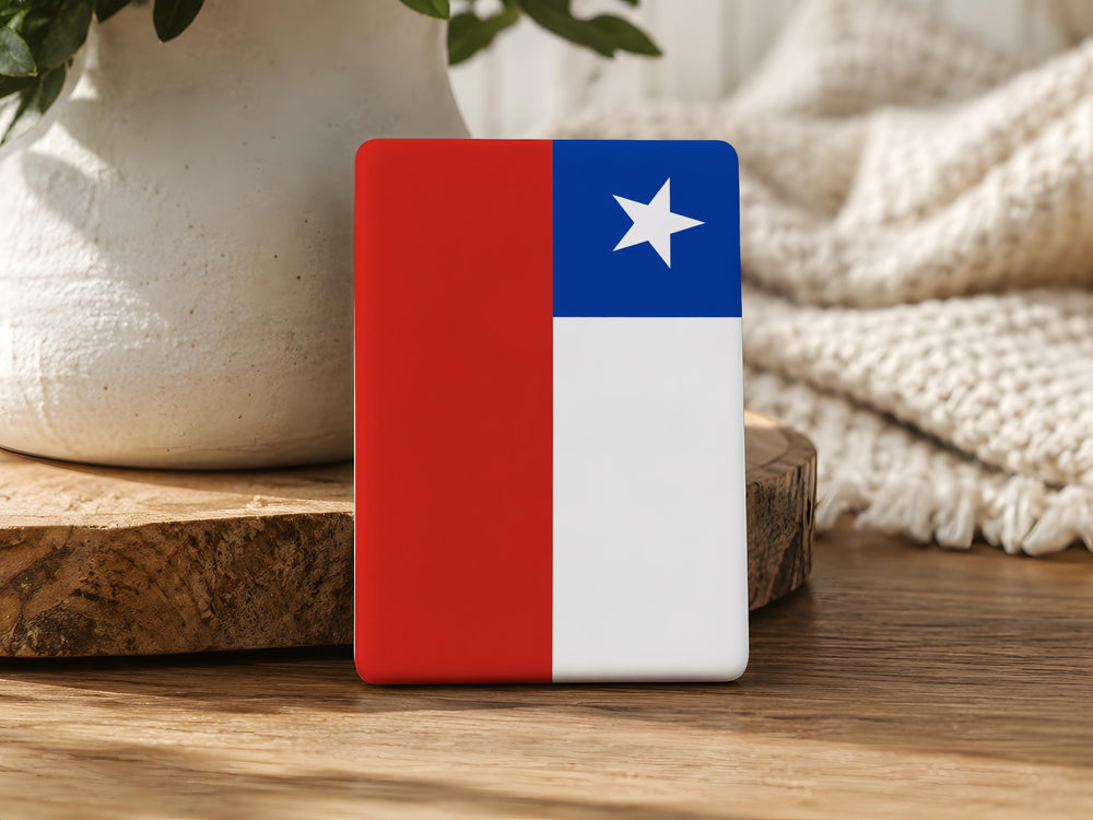 Chile Flag Fridge Magnet, Chilean National Flag Magnet, Chile Souvenir Magnet, Chile Patriotic Gift, South America Flag Magnet