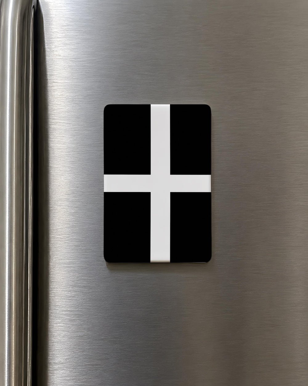 Cornish Flag Fridge Magnet, Cornwall St Piran’s Cross Souvenir Magnet, Cornish Pride Kitchen Refrigerator Magnet