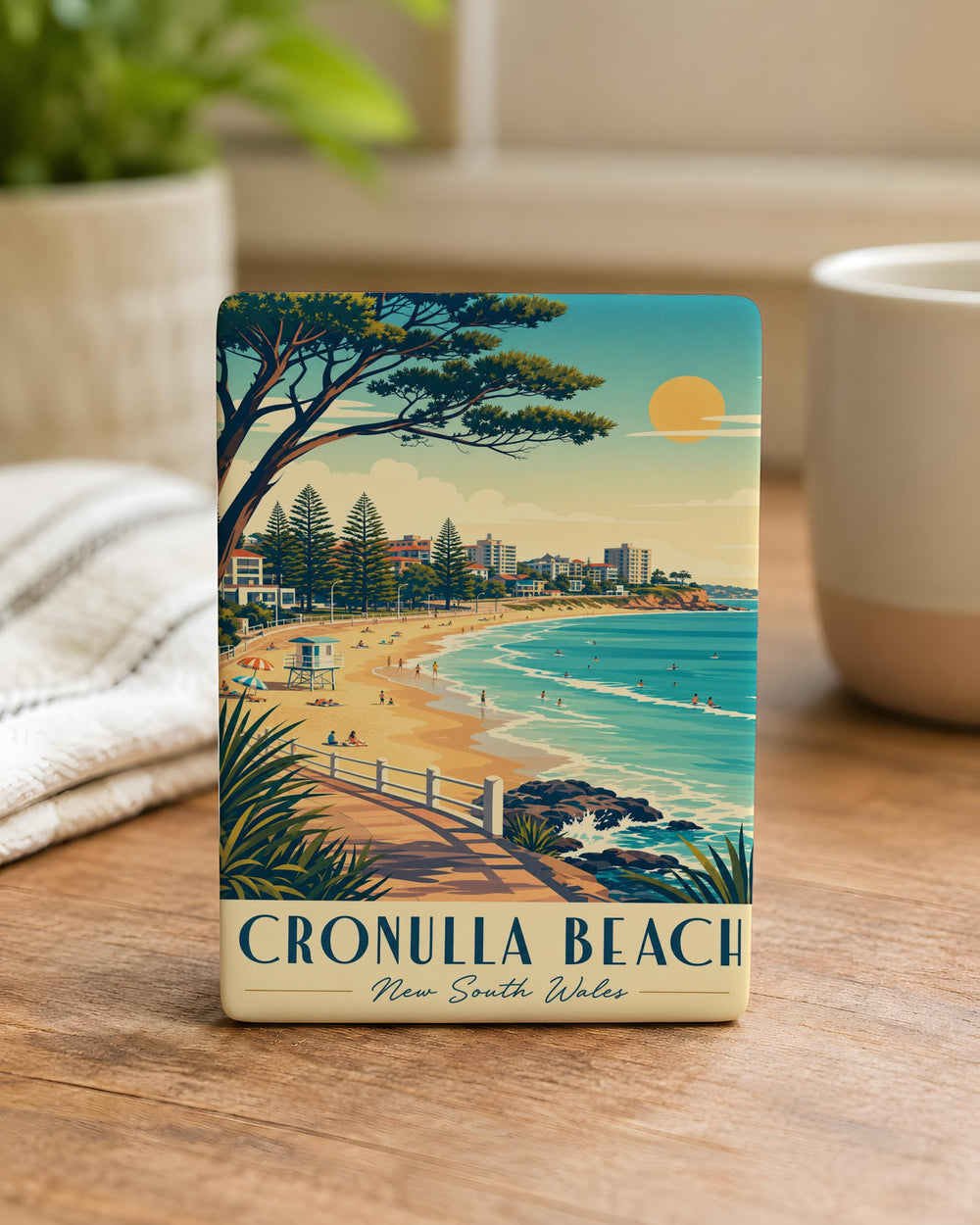 Cronulla Beach Fridge Magnet, Cronulla NSW Australia Souvenir Magnet, Beach Coastal Travel Keepsake Gift