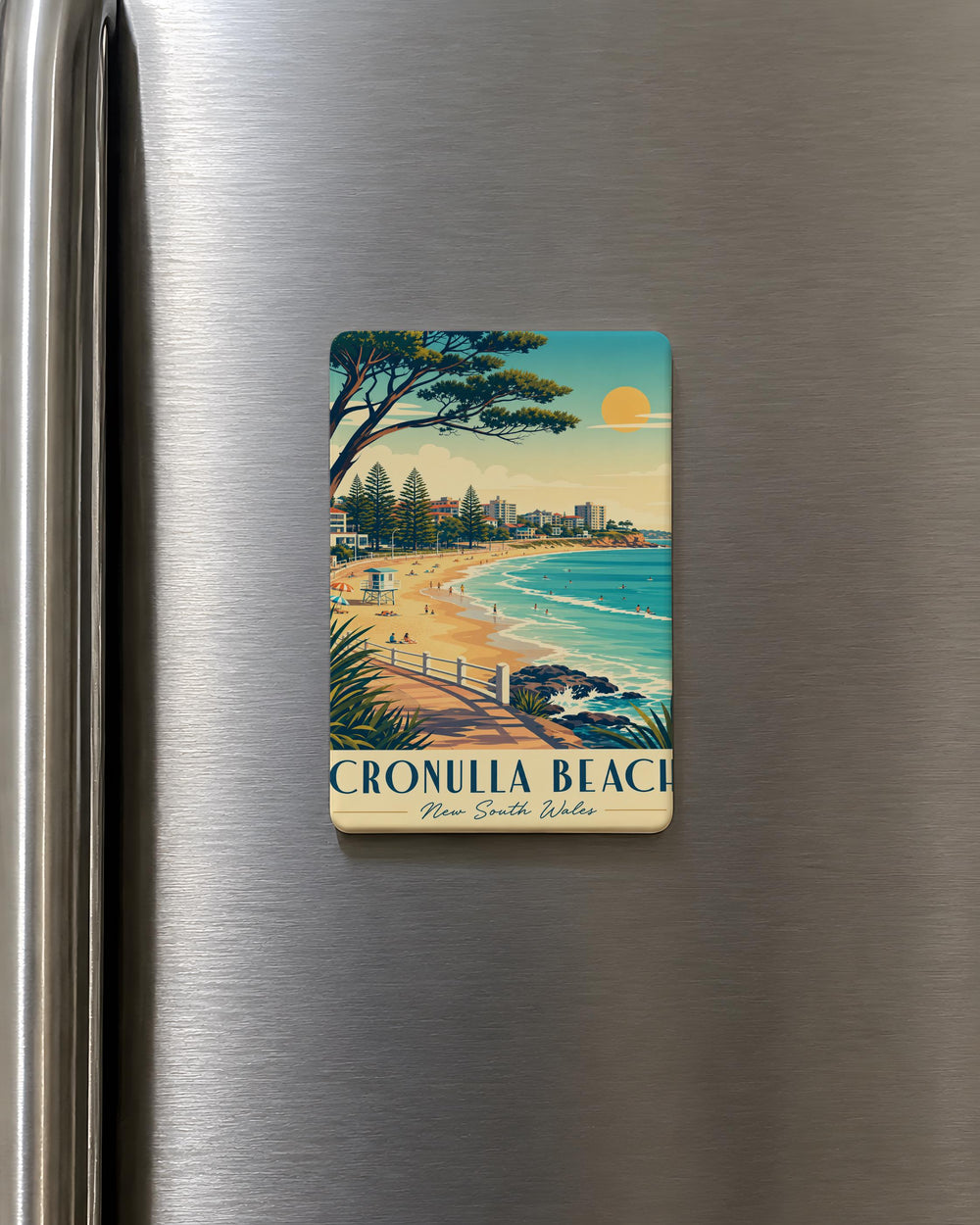 Cronulla Beach Fridge Magnet, Cronulla NSW Australia Souvenir Magnet, Beach Coastal Travel Keepsake Gift