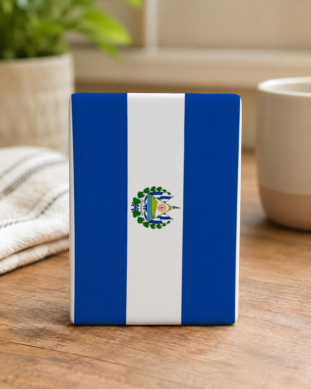 El Salvador Flag Fridge Magnet, El Salvador National Flag Magnet, Salvadoran Flag Kitchen Refrigerator Magnet Souvenir Gift