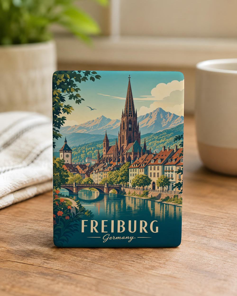 Freiburg Germany Fridge Magnet, Freiburg City Souvenir Magnet, Black Forest Travel Gift, German Landmark Keepsake Magnet