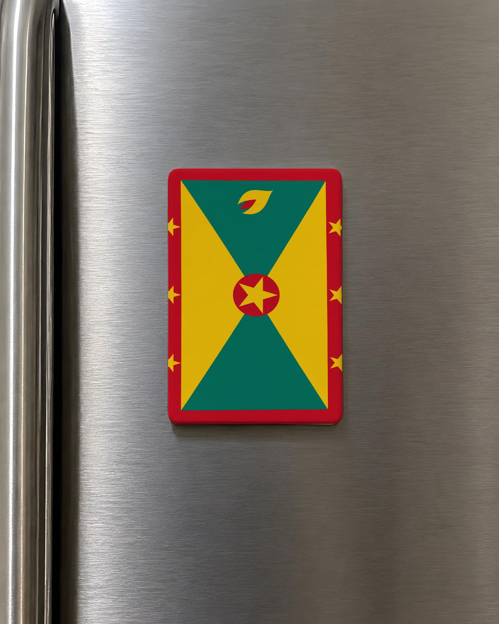 Grenada Flag Fridge Magnet, Grenada National Flag Magnet, Caribbean Island Souvenir Magnet, Grenada Gift, Flag Collector Magnet