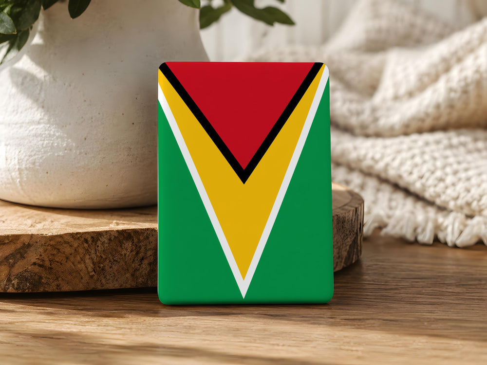 Guyana Flag Fridge Magnet, Guyana Souvenir Magnet, Caribbean Country Flag Magnet, Guyanese Pride Kitchen Magnet