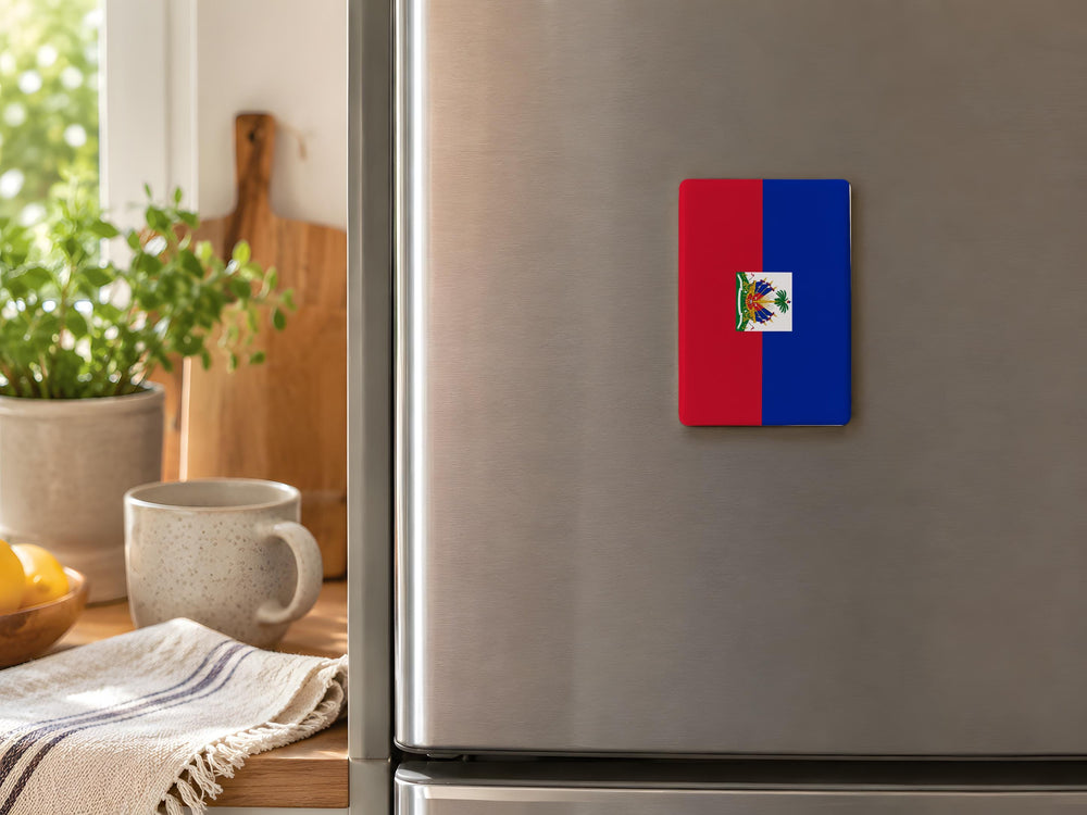 Haiti Flag Fridge Magnet, Haiti National Flag Magnet, Haitian Flag Souvenir Magnet, Haiti Pride Refrigerator Magnet