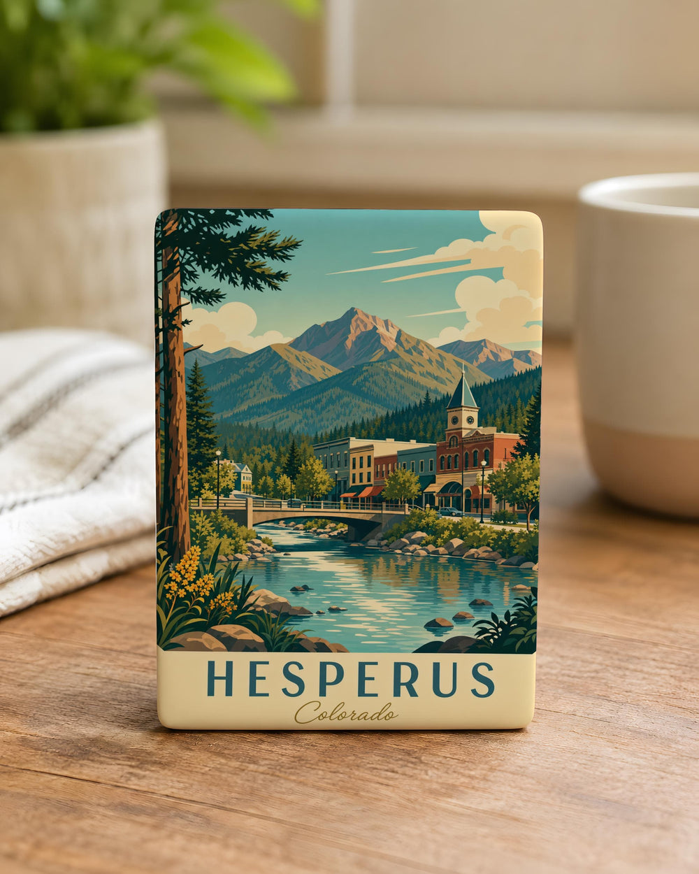 Hesperus Fridge Magnet, Evening Star Venus Celestial Sky Nighttime Astronomy Space Lover Kitchen Decor Gift