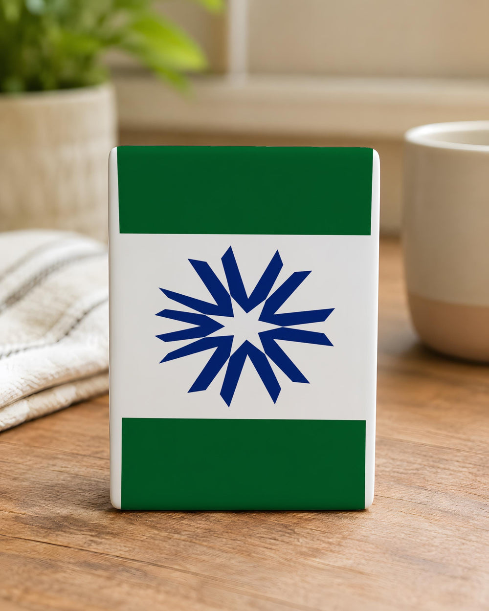 Hokkaido Prefecture Flag Fridge Magnet, Japan Regional Flag Magnet, Hokkaido Souvenir Refrigerator Magnet, Japan Travel Gift