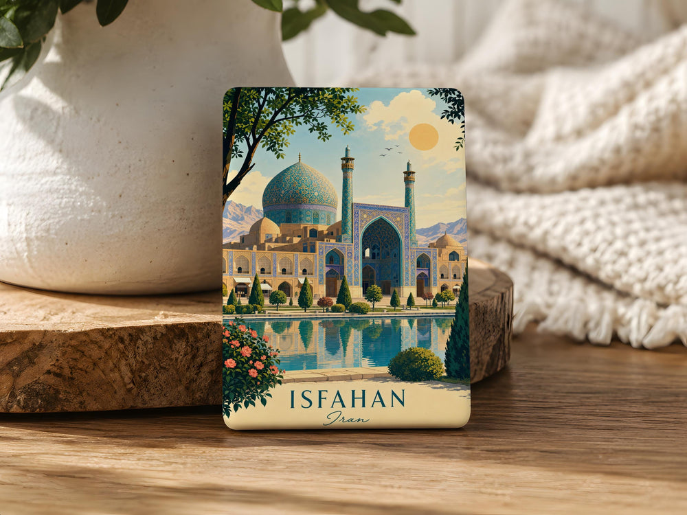 Imam Mosque Fridge Magnet, Islamic Architecture Souvenir Magnet, Persian Mosque Landmark Decor, Muslim Gift Magnet