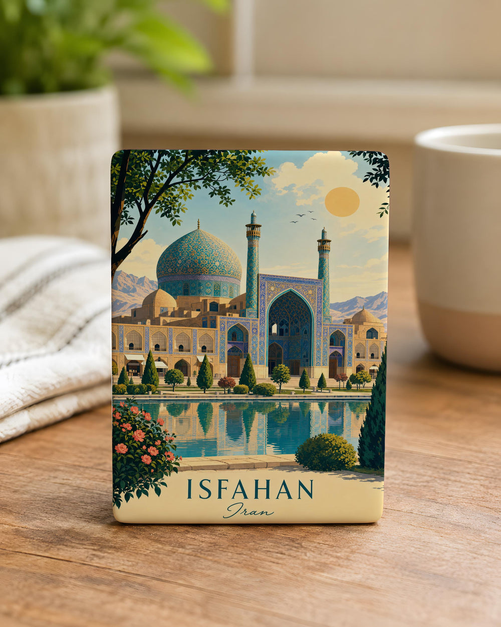 Imam Mosque Fridge Magnet, Islamic Architecture Souvenir Magnet, Persian Mosque Landmark Decor, Muslim Gift Magnet