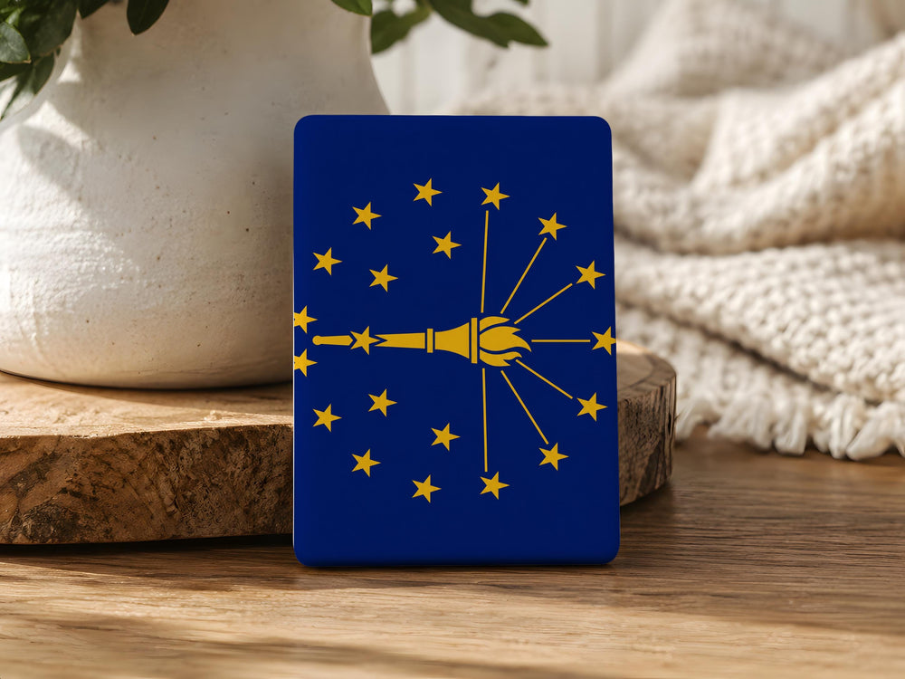 Indiana State Flag Fridge Magnet, Indiana Flag Magnet, Indiana Souvenir Magnet, State Pride Refrigerator Magnet, Indiana Gift