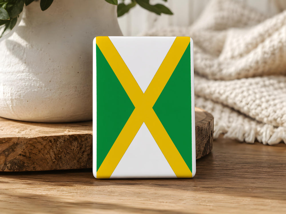Jamaica Flag Fridge Magnet, Jamaica Souvenir Magnet, Caribbean Island Flag Magnet, Jamaican Pride Refrigerator Magnet