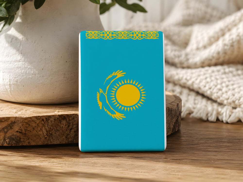 Kazakhstan Flag Fridge Magnet, Kazakhstan Souvenir Magnet, Kazakh National Flag Kitchen Magnet, Travel Gift
