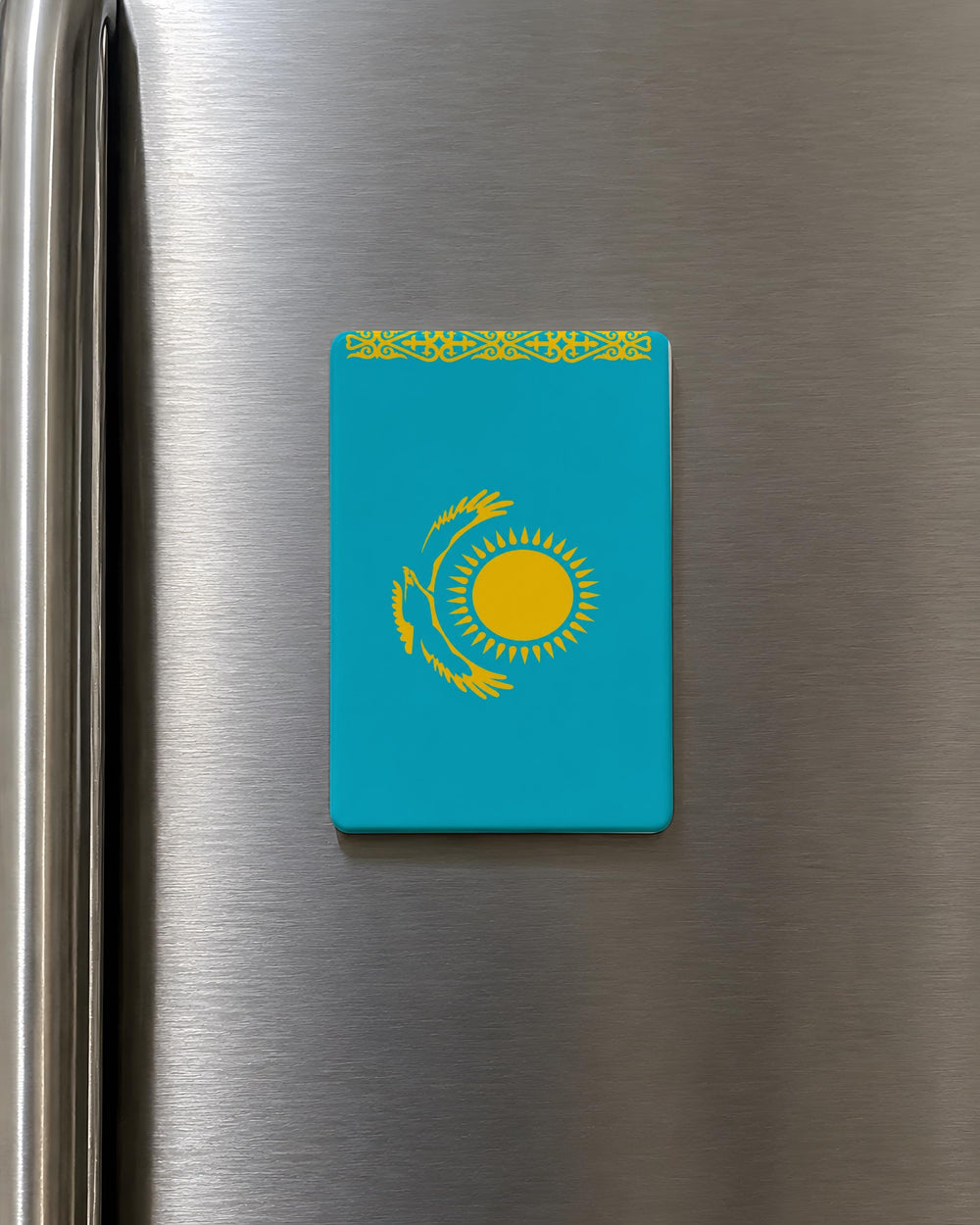 Kazakhstan Flag Fridge Magnet, Kazakhstan Souvenir Magnet, Kazakh National Flag Kitchen Magnet, Travel Gift