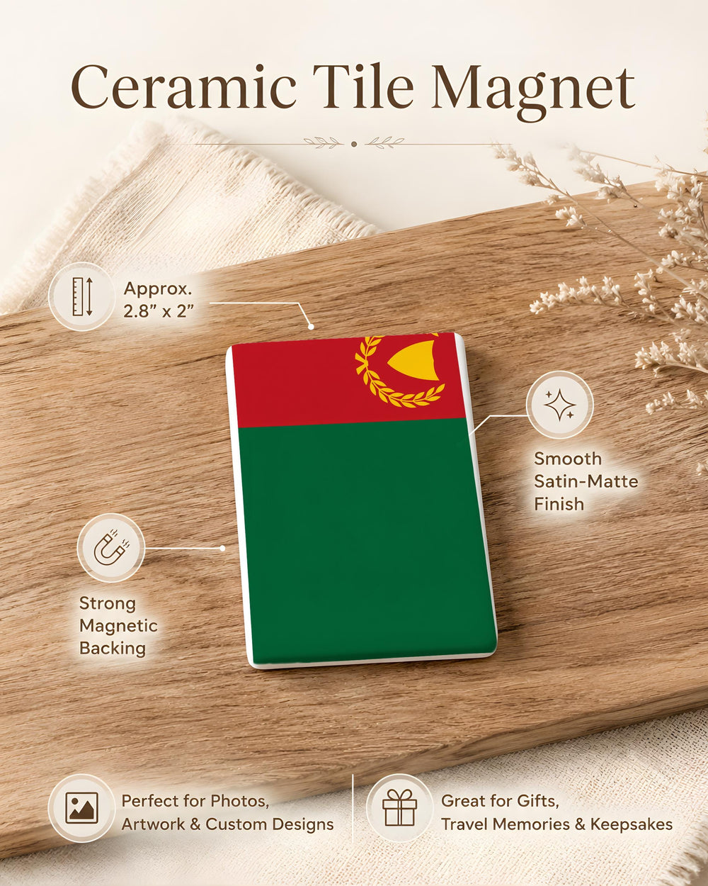 Kedah State Flag Fridge Magnet, Malaysia Kedah Flag Magnet, Kedah Souvenir Magnet, Malaysian State Flag Refrigerator Magnet
