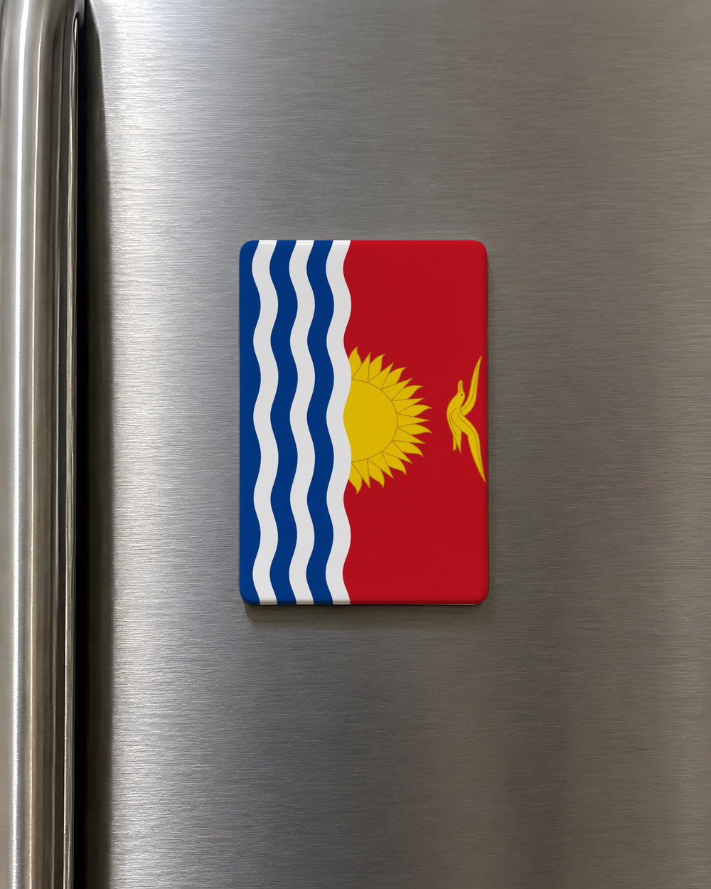 Kiribati Flag Fridge Magnet, Kiribati National Flag Magnet, Kiribati Souvenir Magnet, Island Nation Flag Kitchen Magnet