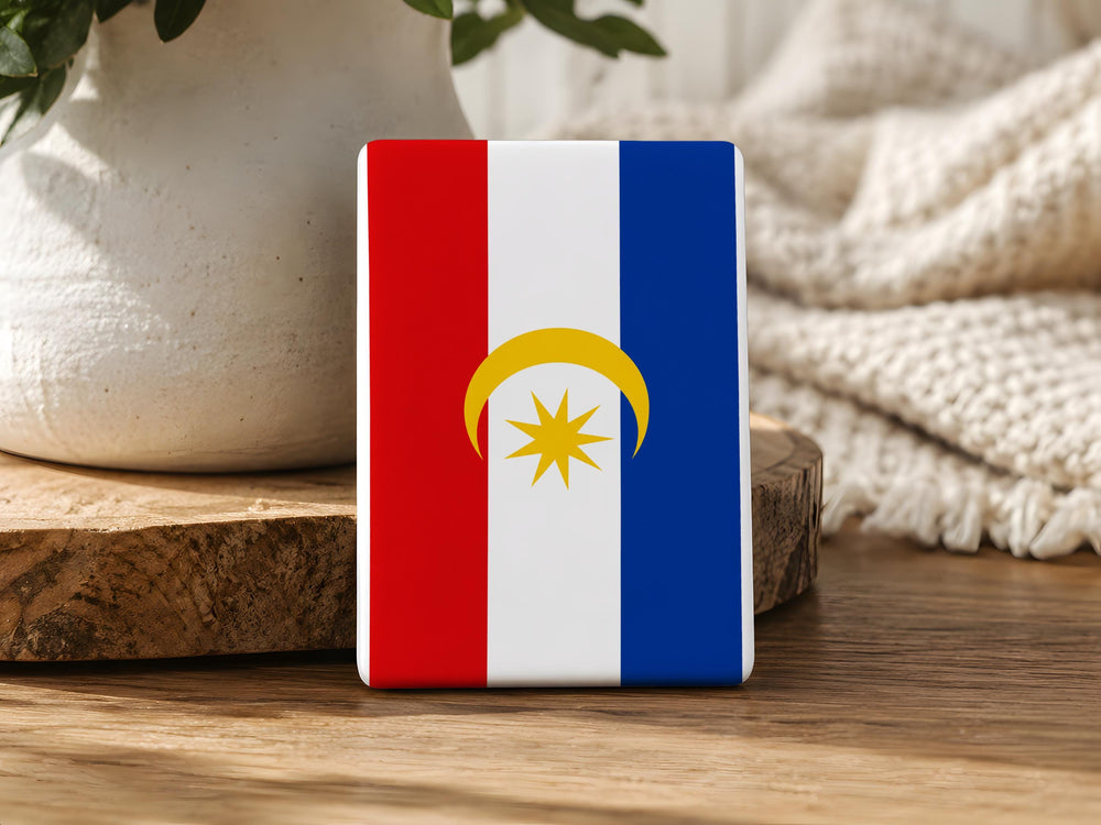 Labuan Federal Territory Flag Fridge Magnet, Malaysia Labuan Flag Magnet, Labuan Souvenir Refrigerator Magnet Gift
