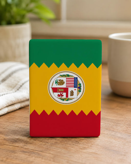 Los Angeles Flag Fridge Magnet, LA City Flag Souvenir Magnet, California Travel Gift, Los Angeles Decor Magnet