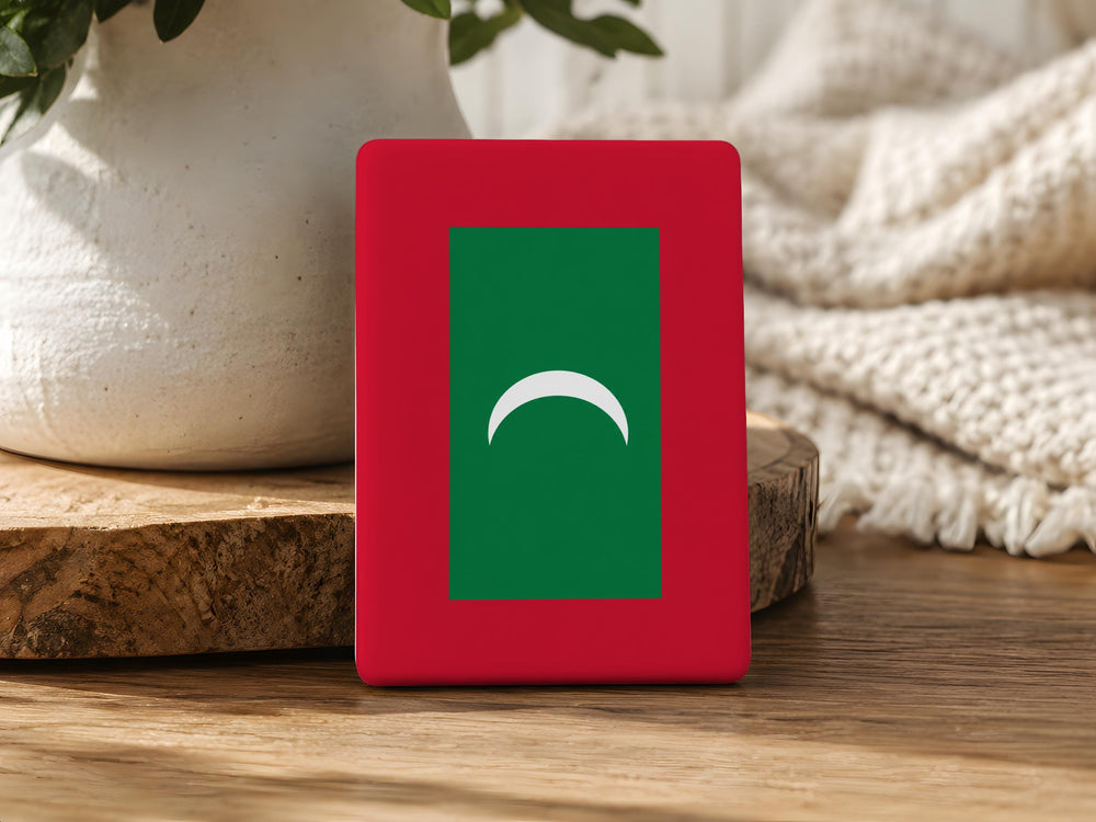 Maldives Flag Fridge Magnet, Maldives Souvenir Magnet, Maldives National Flag Magnet, Travel Gift, Country Flag Magnet