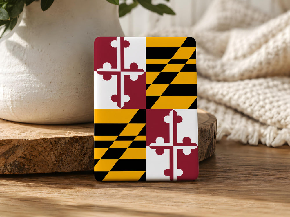 Maryland State Flag Fridge Magnet, Maryland Souvenir Magnet, State Pride Refrigerator Magnet, Maryland Gift for Home Kitchen