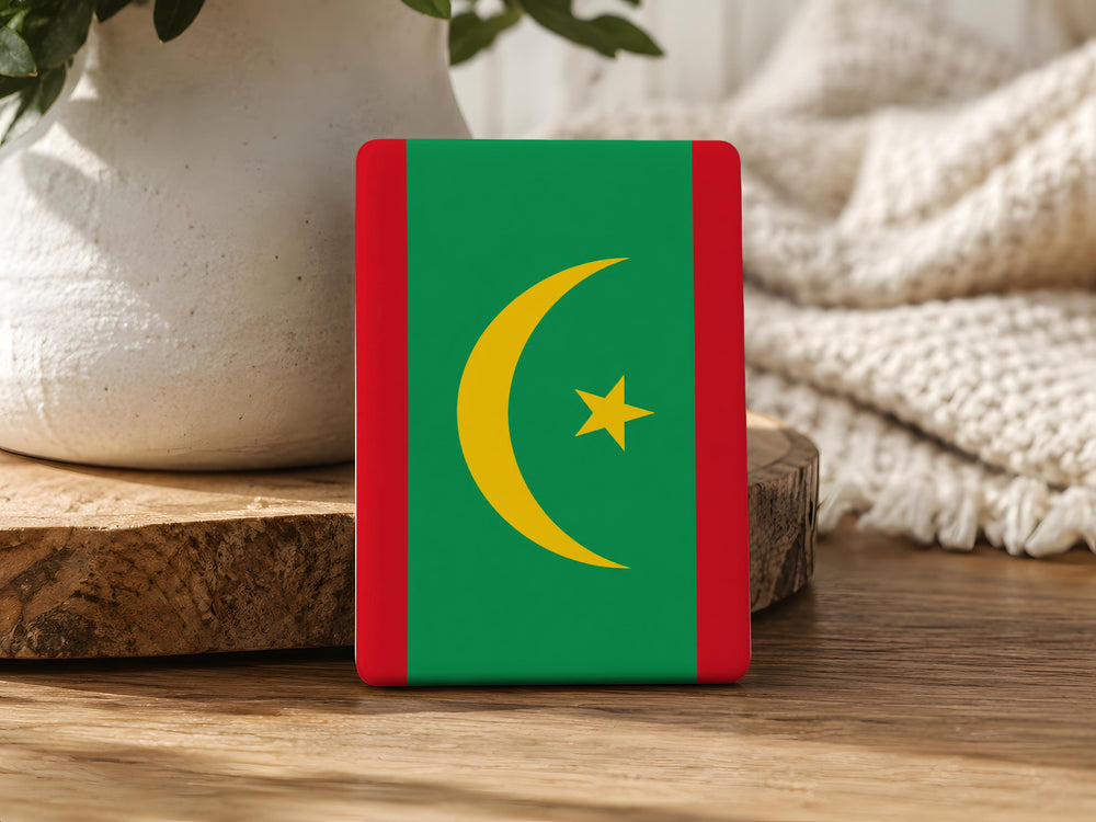 Mauritania Flag Fridge Magnet, Mauritanian National Flag Kitchen Magnet, Mauritania Souvenir Magnet Gift