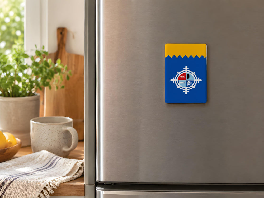 Milwaukee Flag Fridge Magnet, Milwaukee Wisconsin City Flag Magnet, Milwaukee Pride Souvenir Magnet
