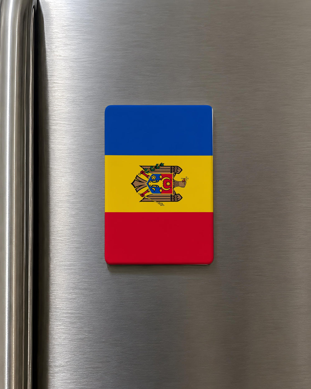 Moldova Flag Fridge Magnet, Moldovan National Flag Magnet, Moldova Souvenir Kitchen Magnet, Eastern Europe Travel Gift