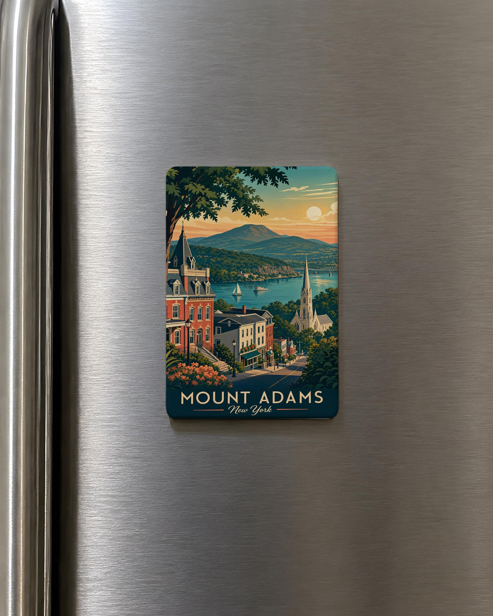 Mount Adams NY Fridge Magnet, New York Mountain Souvenir Magnet, Mount Adams Travel Keepsake, Hiking Adventure Gift