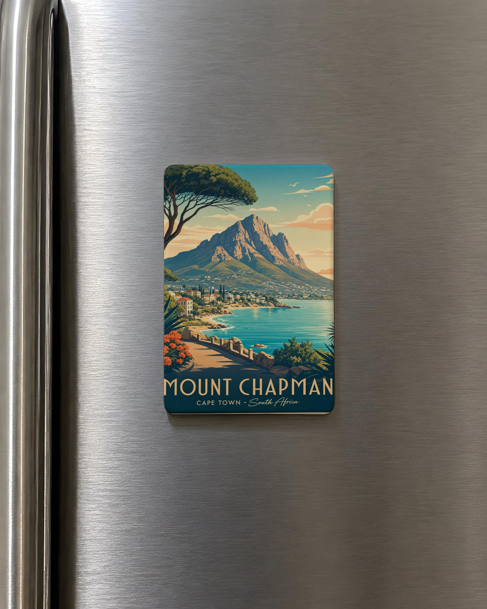 Mount Chapman Fridge Magnet, Mountain Peak Souvenir Magnet, Outdoor Adventure Travel Keepsake, Hiking & Nature Gift
