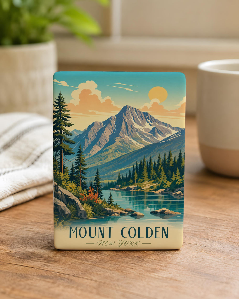 Mount Colden Fridge Magnet, Adirondack High Peaks Mountain Souvenir Magnet, New York Hiking Gift, Summit Landmark Magnet