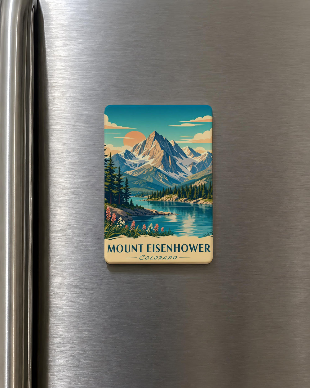 Mount Eisenhower Fridge Magnet, Mountain Peak Souvenir Magnet, Hiking Trail Travel Keepsake Magnet, New Hampshire White Mountains Gift