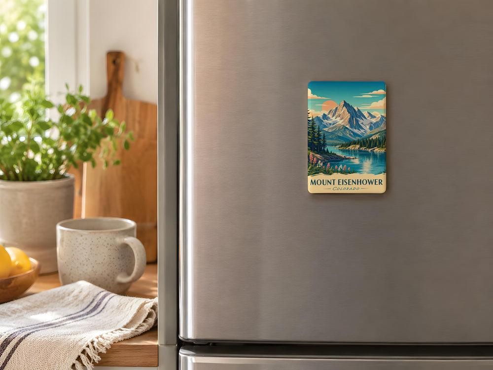 Mount Eisenhower Fridge Magnet, Mountain Peak Souvenir Magnet, Hiking Trail Travel Keepsake Magnet, New Hampshire White Mountains Gift