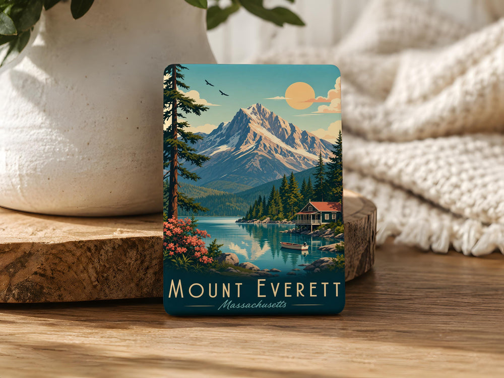 Mount Everett Fridge Magnet, Mount Everett Massachusetts Souvenir Magnet, Berkshire Mountains Travel Keepsake Magnet