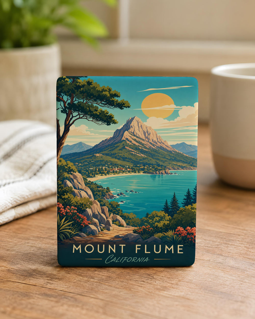 Mount Flume Fridge Magnet, New Hampshire White Mountains Peak Souvenir Magnet, Hiking Mountain Summit Travel Gift