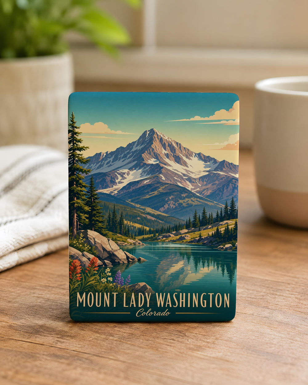 Mount Lady Washington Fridge Magnet, Pacific Northwest Mountain Peak Souvenir Magnet, Hiking and Climbing Gift
