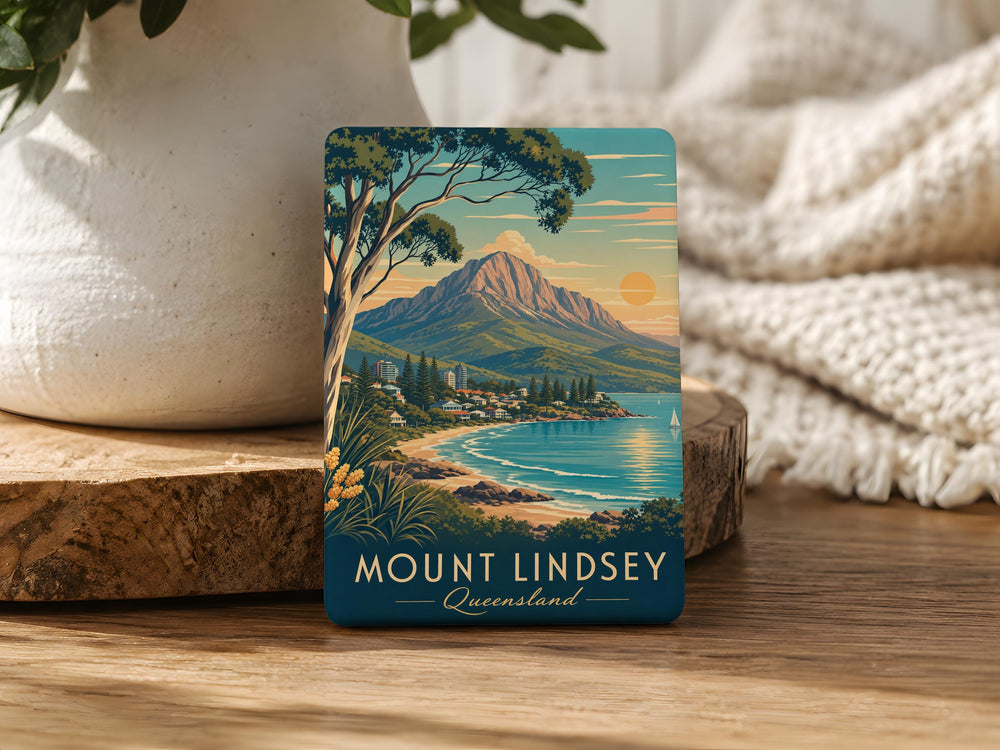 Mount Lindsey Fridge Magnet, Colorado Mountain Peak Souvenir Magnet, Hiking & Climbing Travel Keepsake Gift